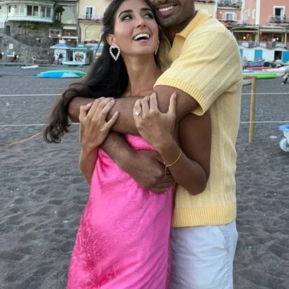 Zara  Jacquard Animal Detail Slip Mini Dress Hot Pink Sz Small NWT - Picture 4 of 12